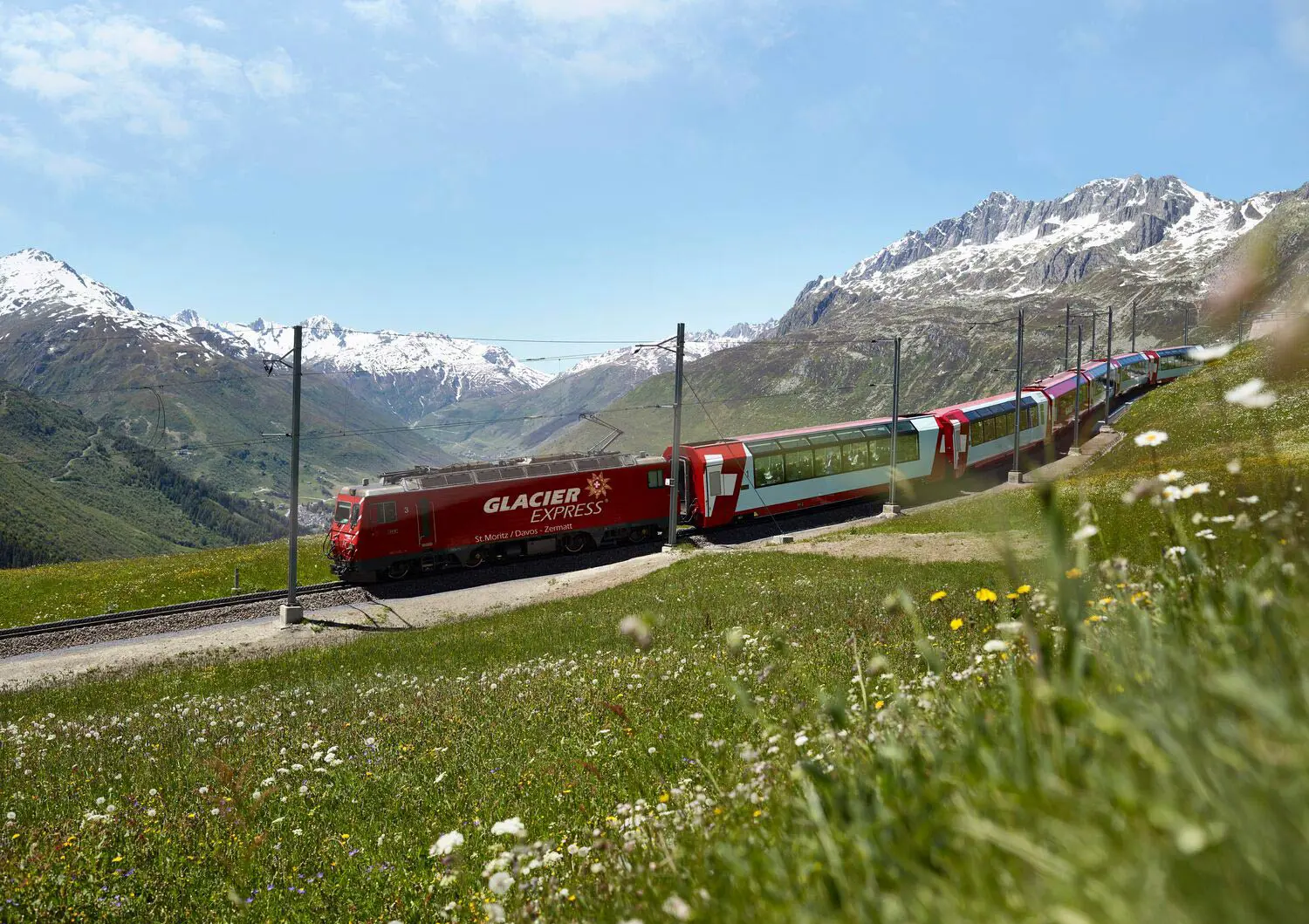 Glacier Express Oberalppass Rhaetian Railway