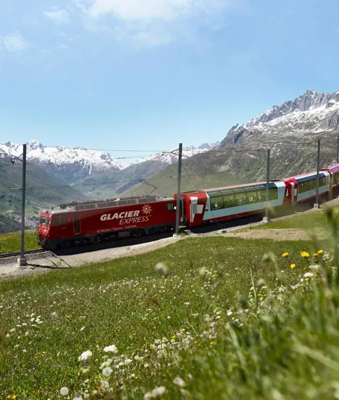 Glacier Express Oberalppass Rhaetian Railway