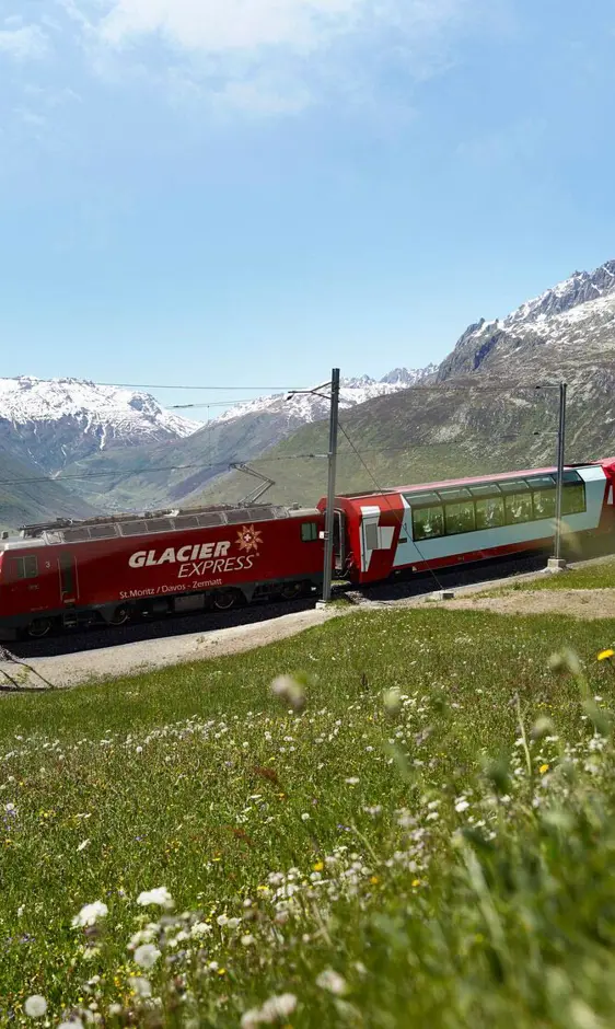 Glacier Express Oberalppass Rhaetian Railway