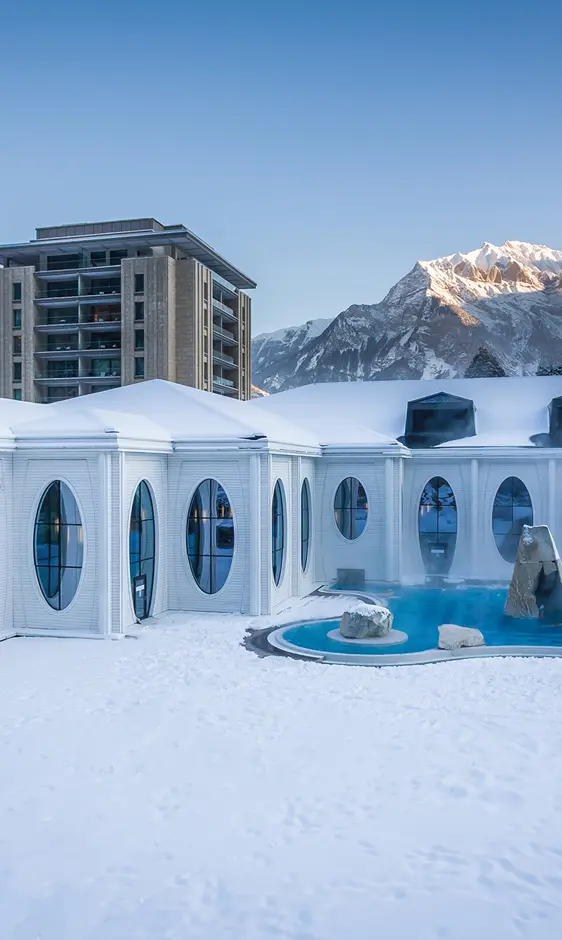 Outdoor Pool Tamina Therme © Grand Resort Bad Ragaz