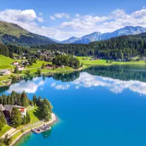 Davoser See Sommer Blick Von Oben©Marcelgiger
