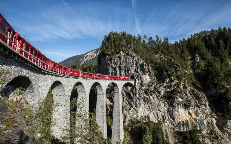 Landwasser Viadukt Rhaetian Railway